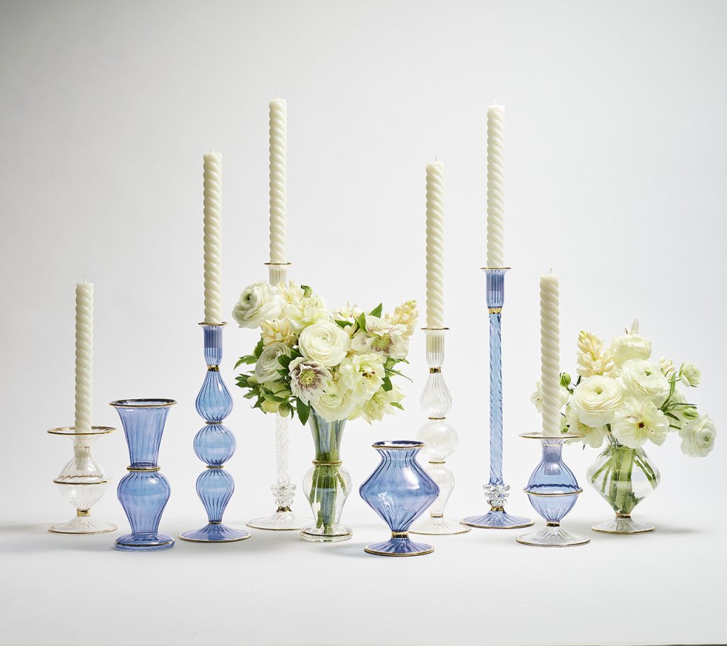 Balanced Blue Decorative Candle Holder - Image 7