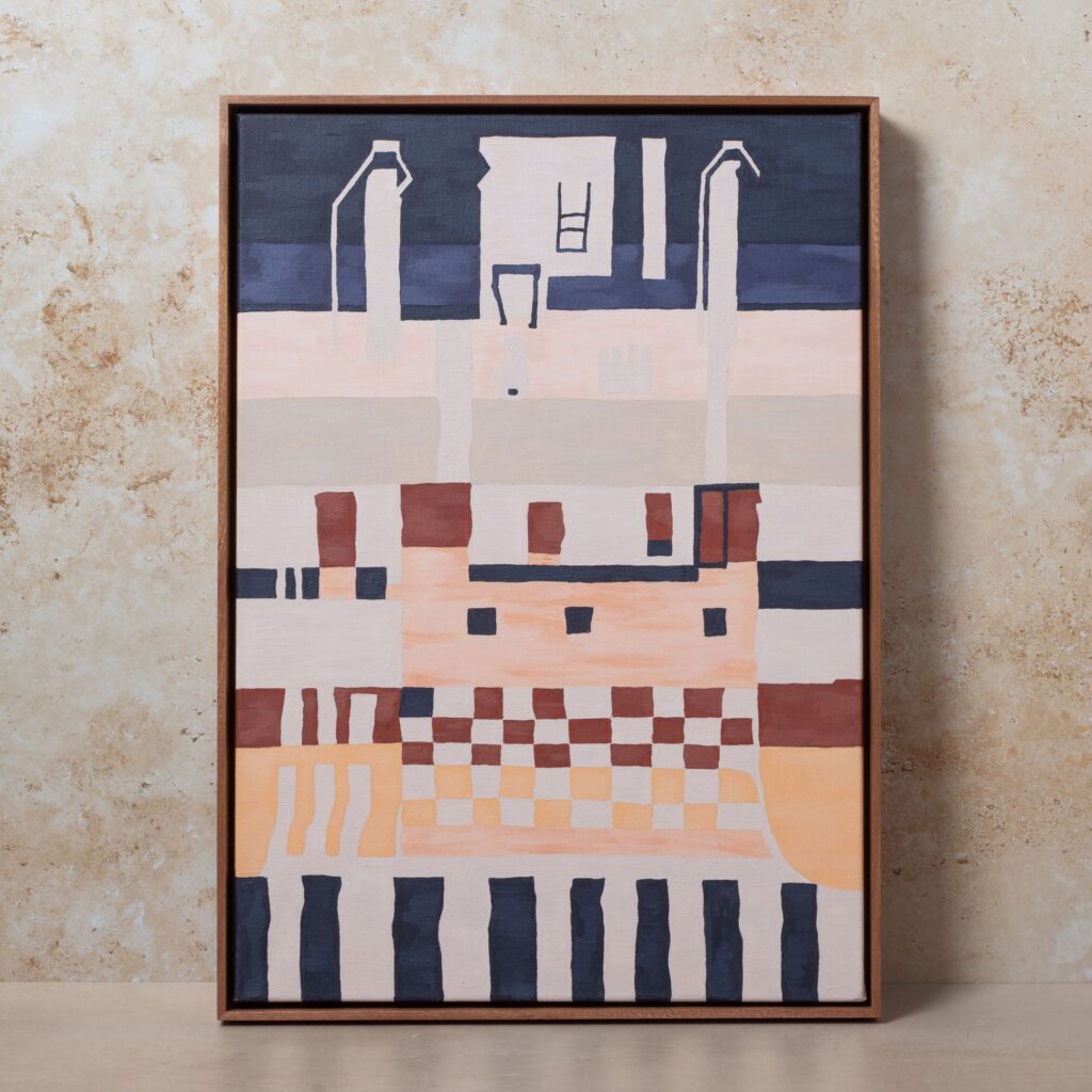 'Rug Study 02' Original Framed Painting