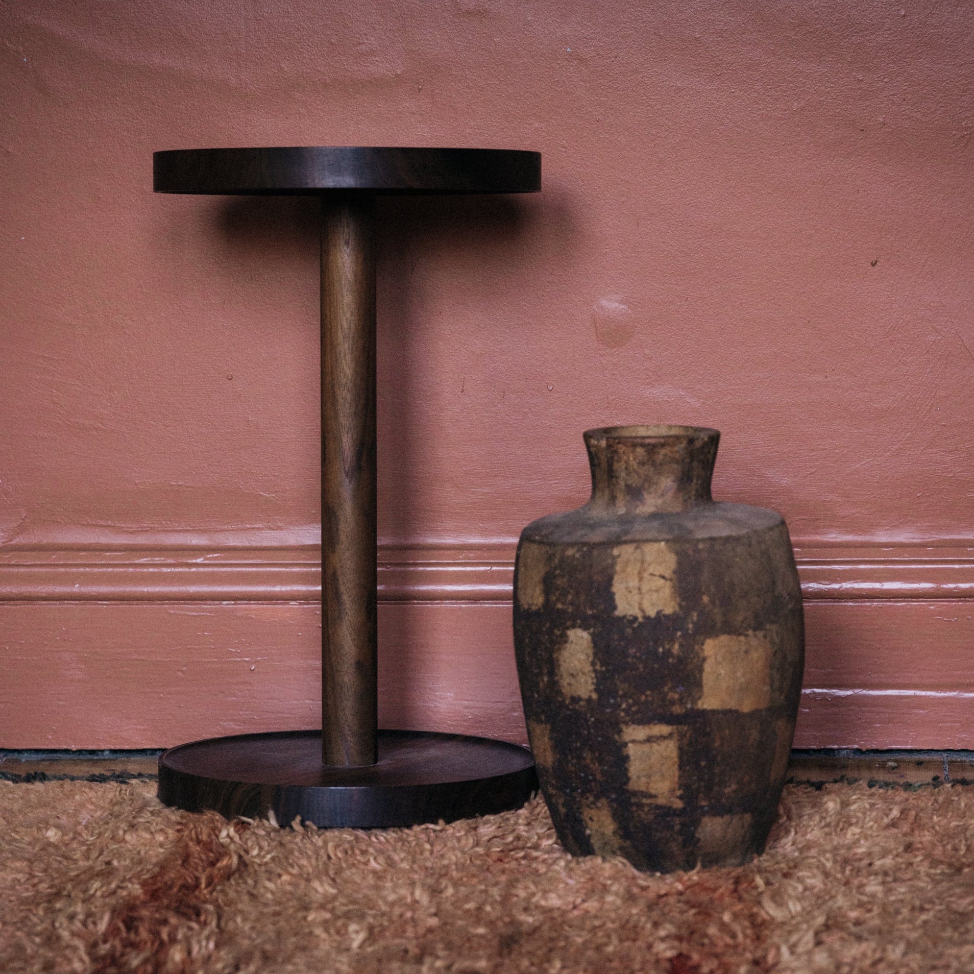 Moroccan Pottery Medium Checker Vase - Image 4