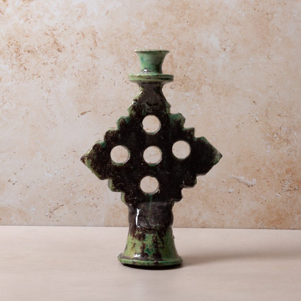 Tamegroute Green M/L Candle Holders - Five Dots Design
