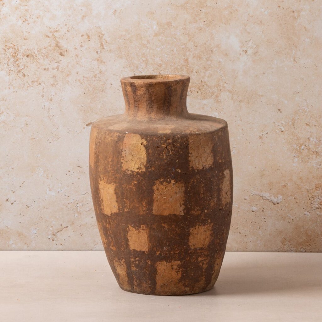 Moroccan Pottery Medium Checker Vase