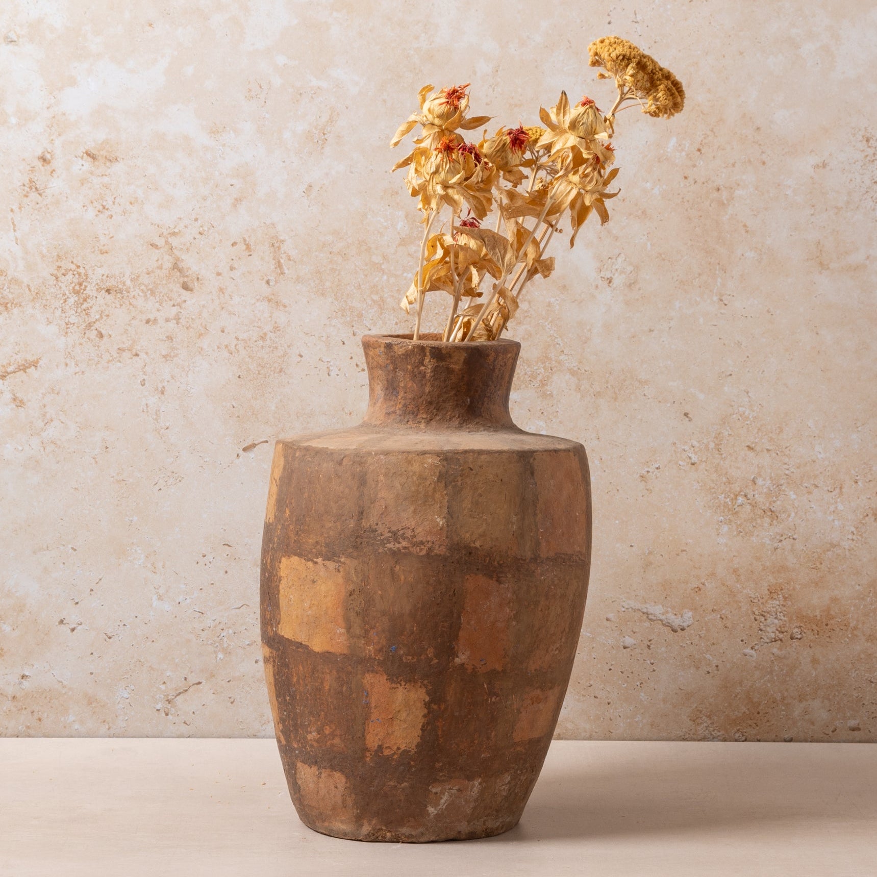 Moroccan Pottery Medium Checker Vase - Image 5