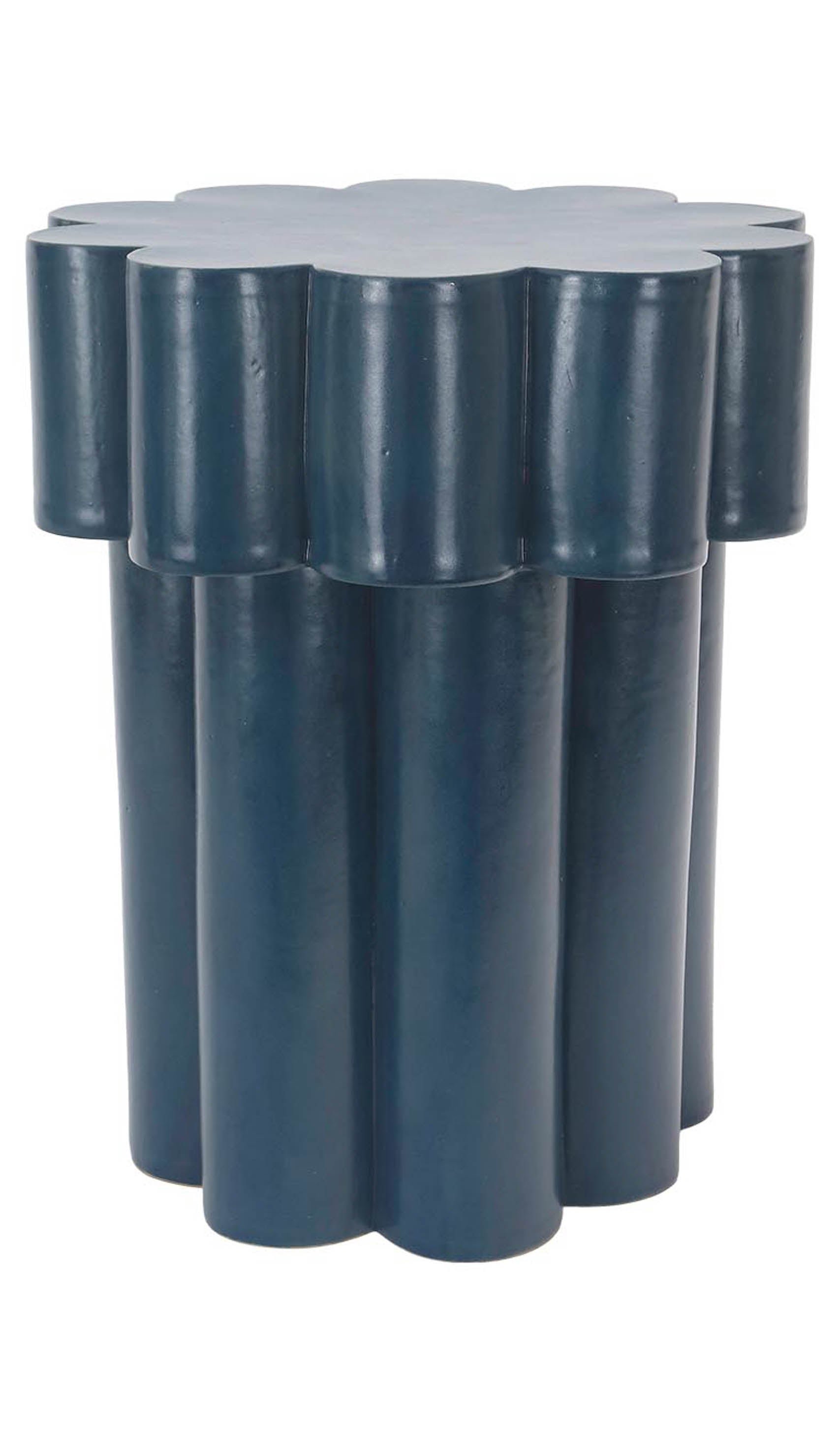Layered Ceramic Accent Side Table