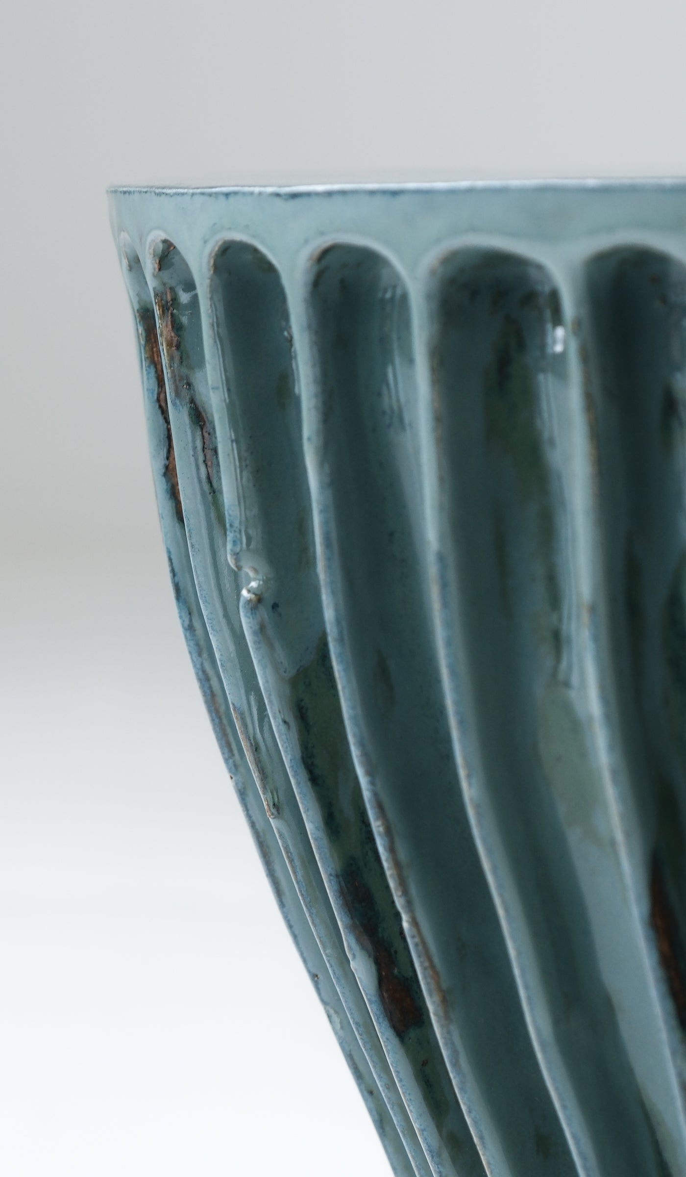 Warm Ceramic Accent Side Table
