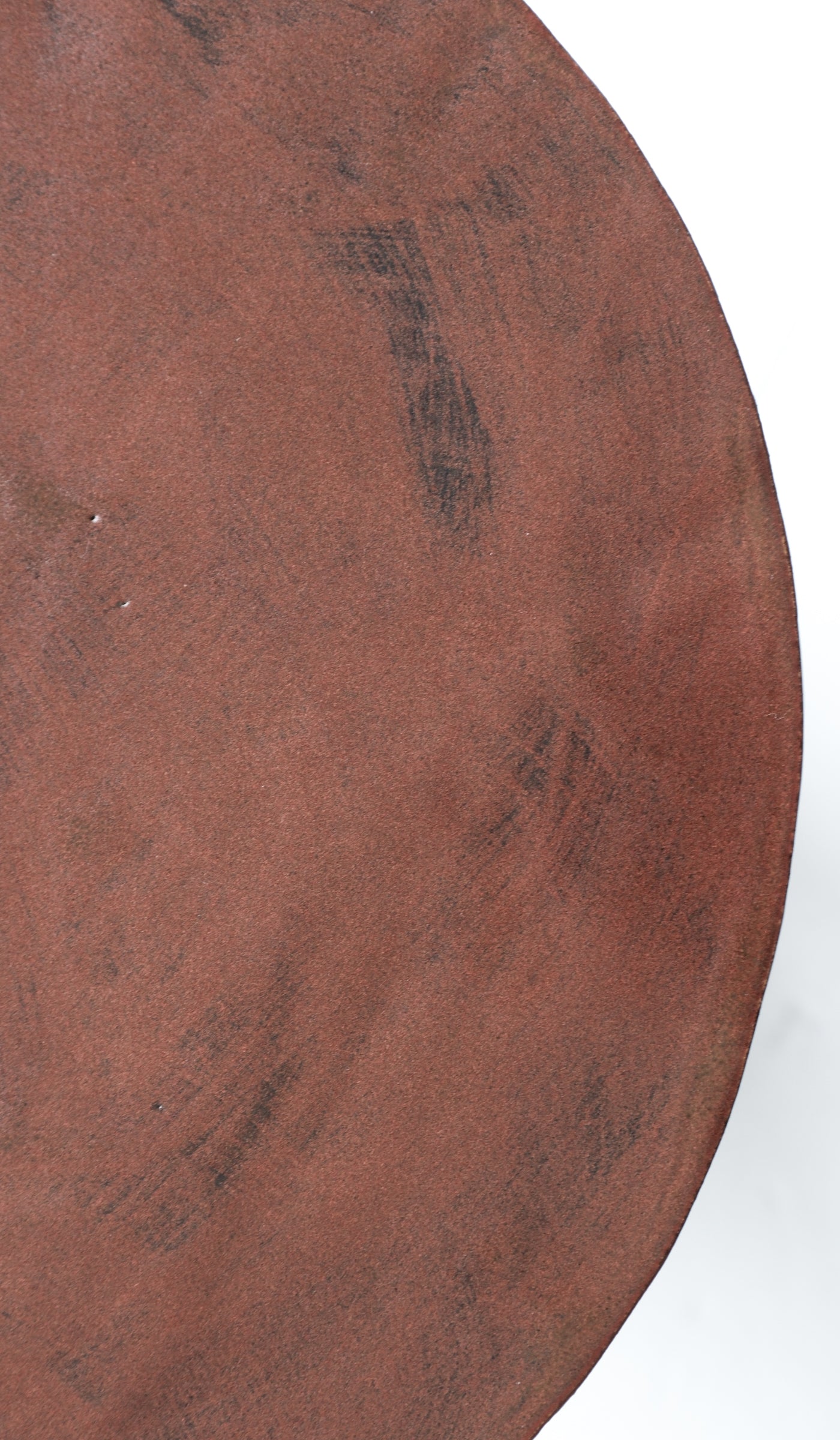 Warm Ceramic Accent Side Table