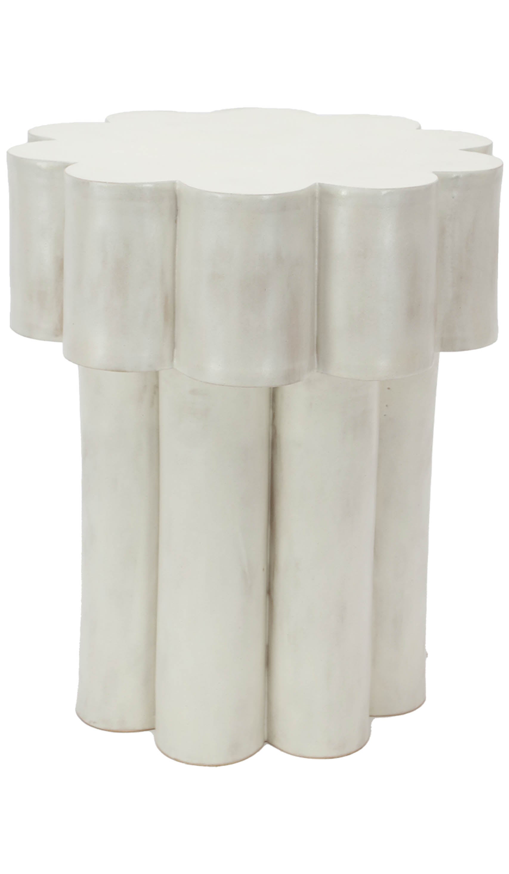 Layered Ceramic Accent Side Table