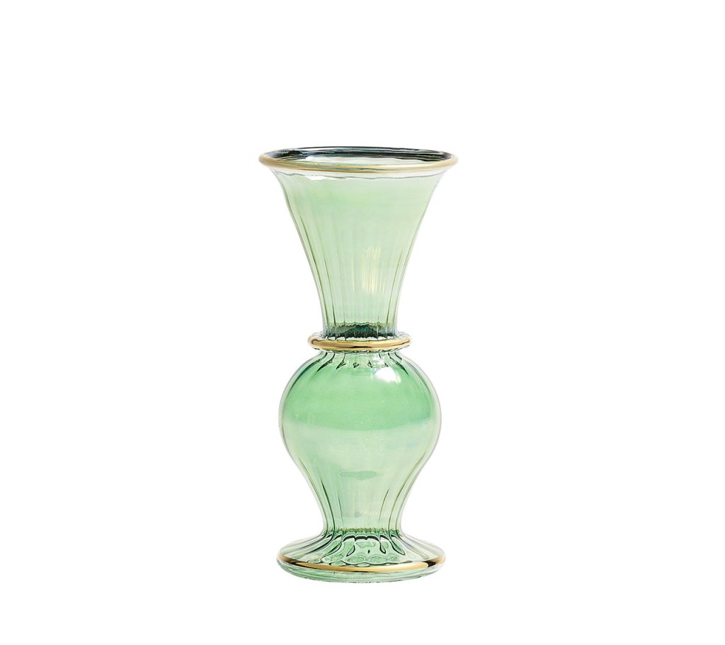 Tailored Green Decorative Bud Vase