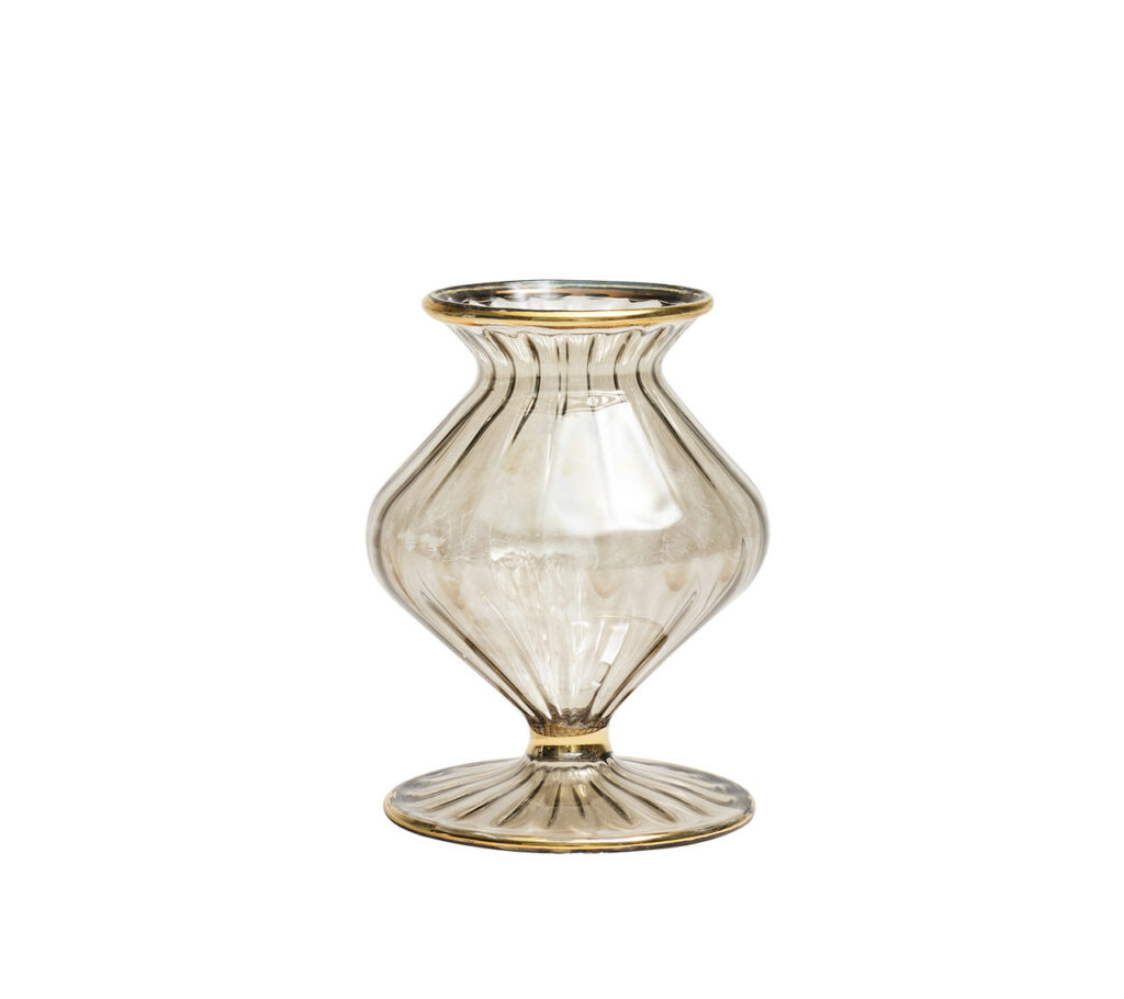 Relaxed Smoky Gray Decorative Bud Vase