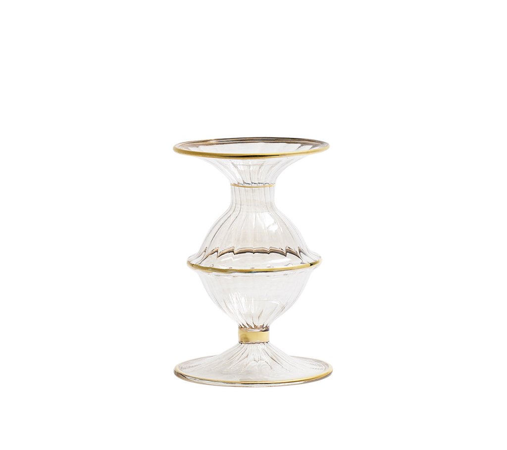 Elegant Clear Decorative Candle Holder