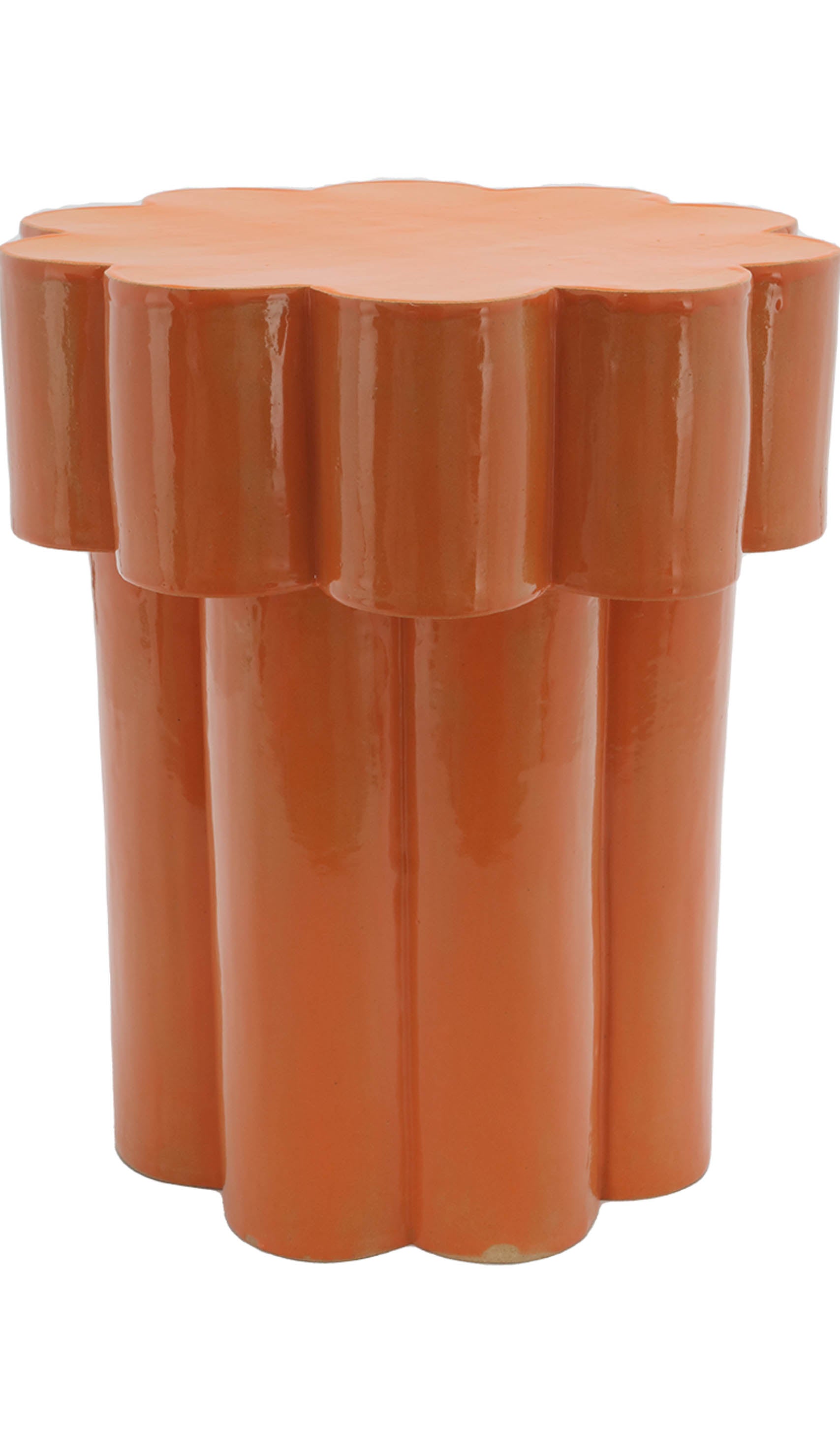 Layered Ceramic Accent Side Table