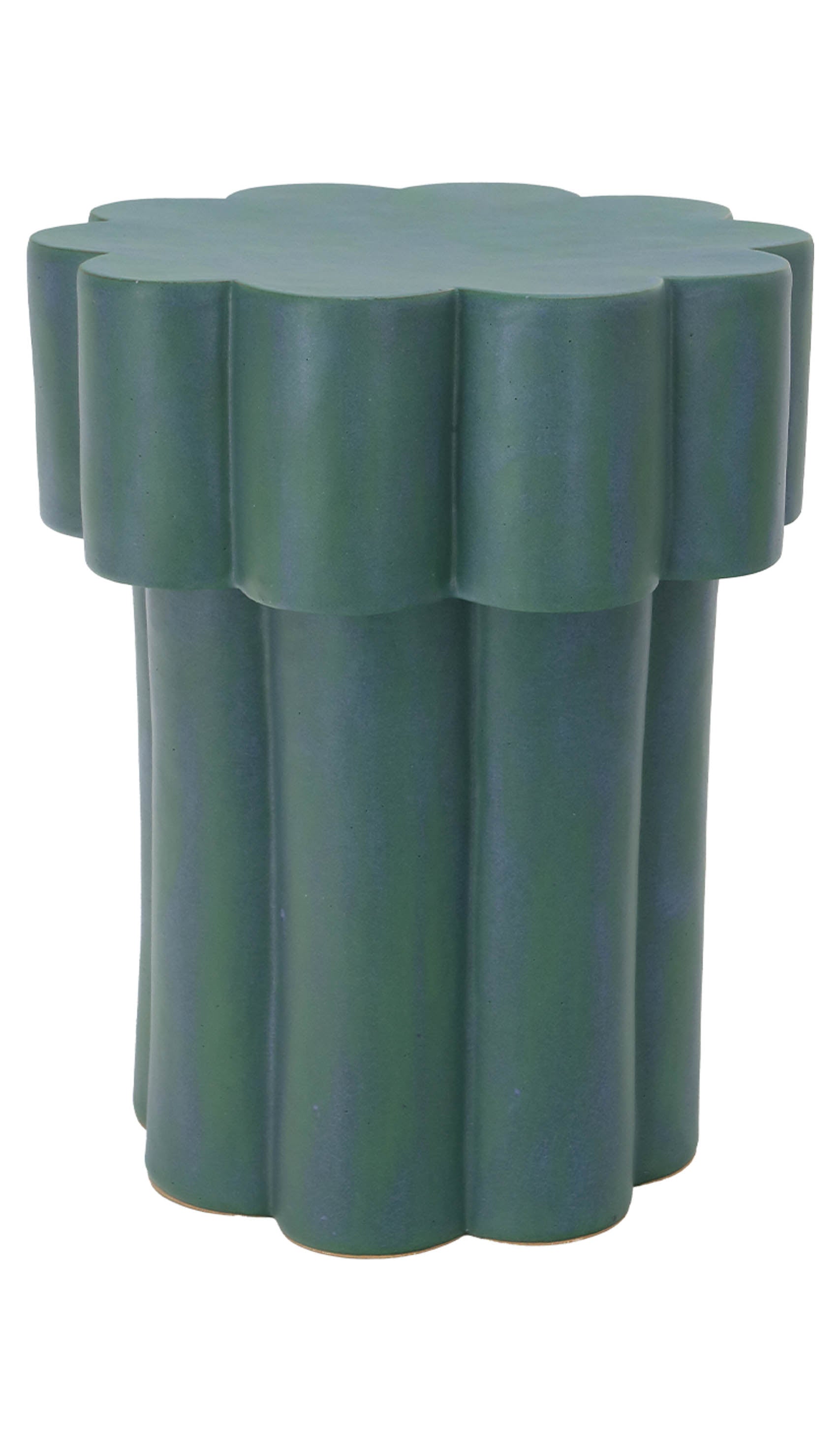 Layered Ceramic Accent Side Table