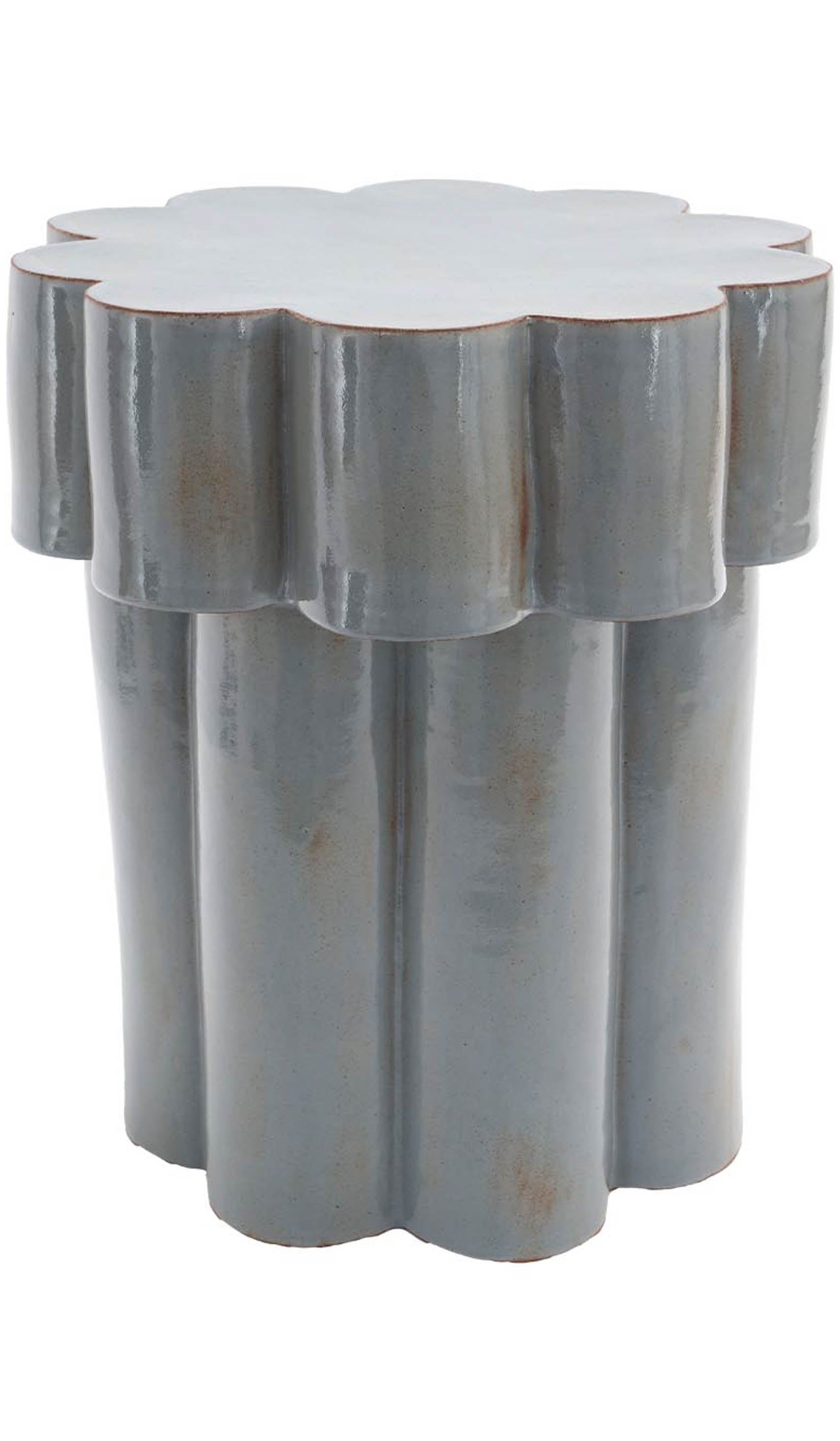 Layered Ceramic Accent Side Table