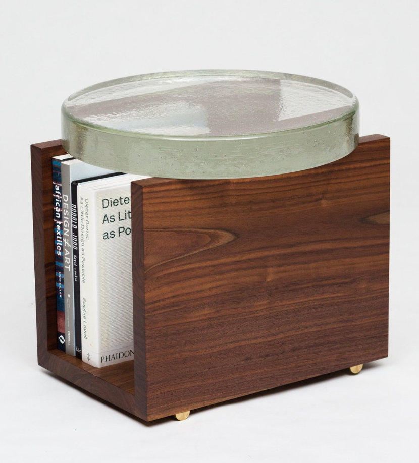Graphic Textured Accent Side Table