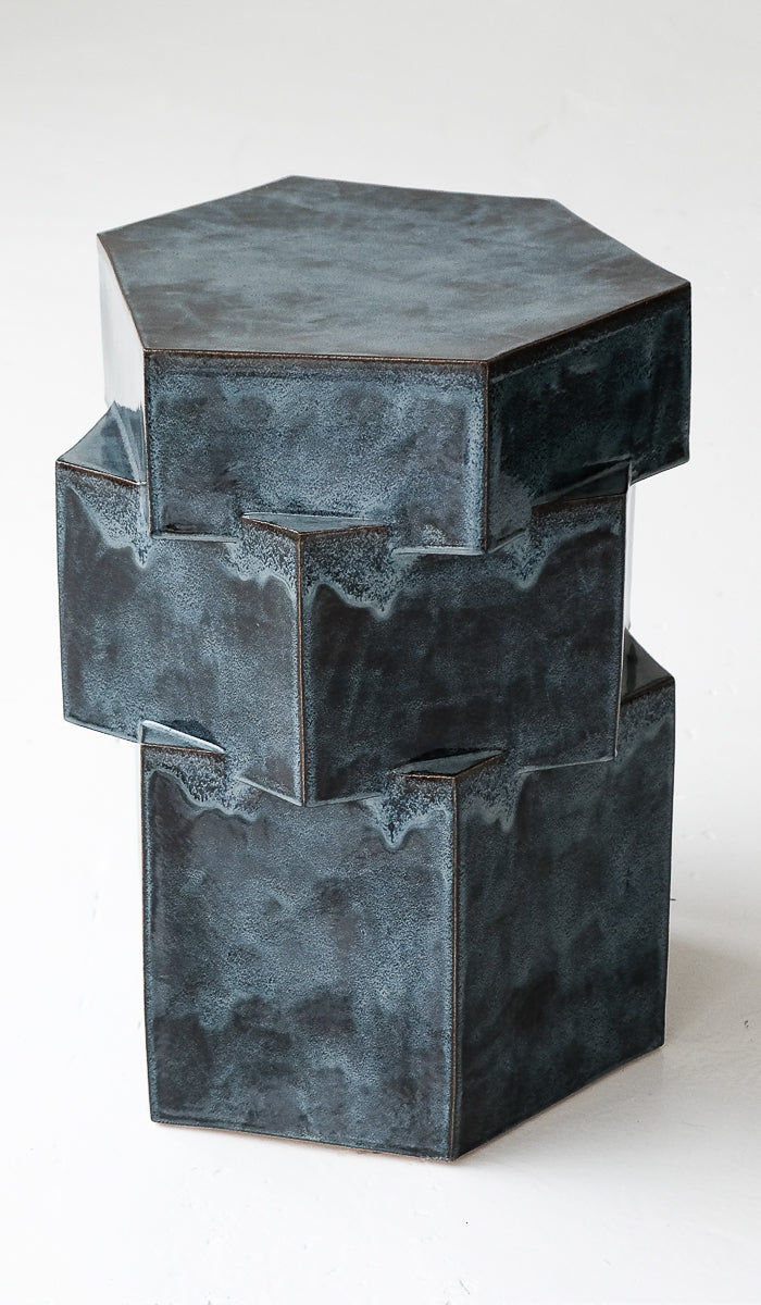 Clean Ceramic Accent Side Table