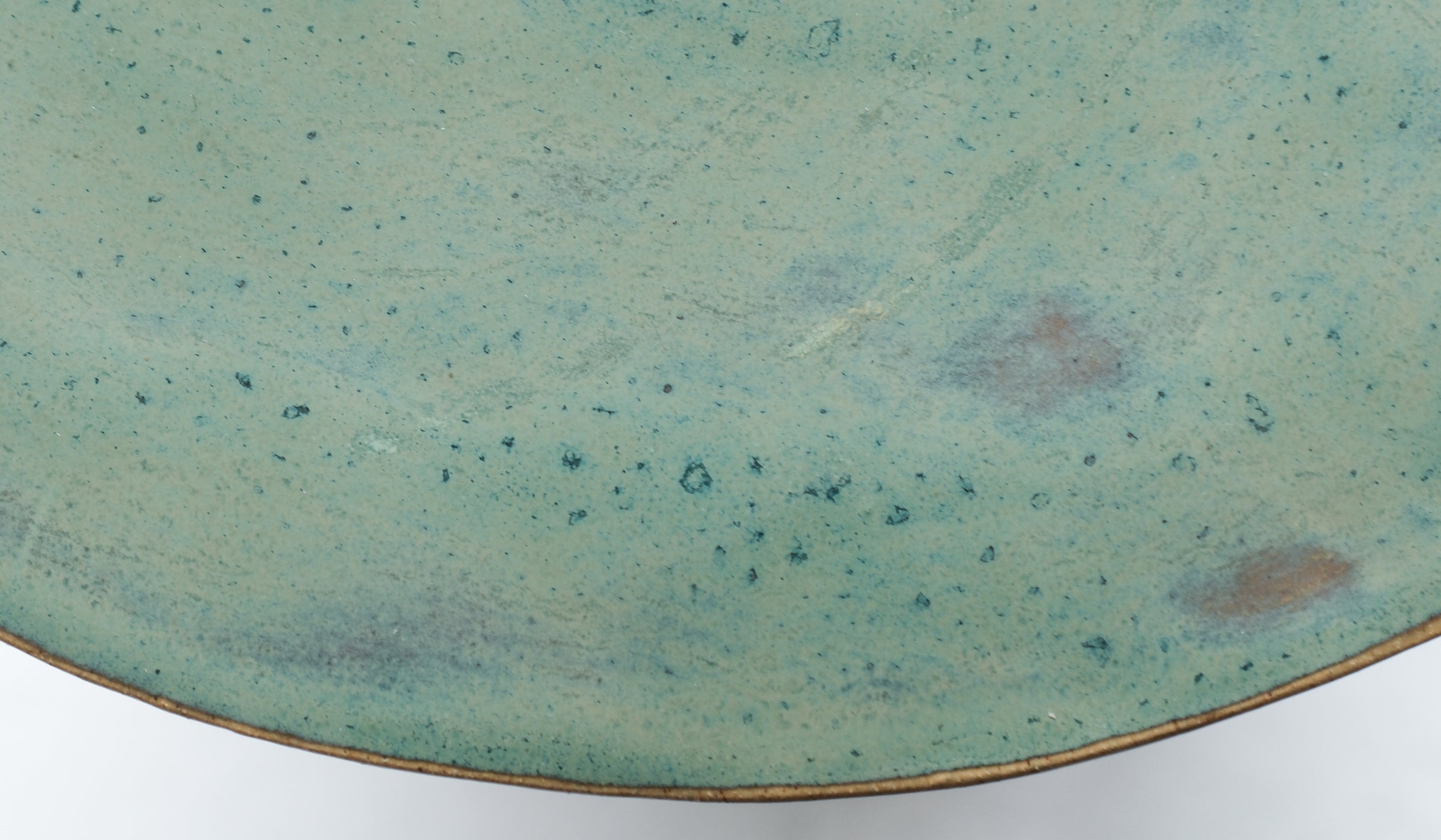 Warm Ceramic Accent Side Table