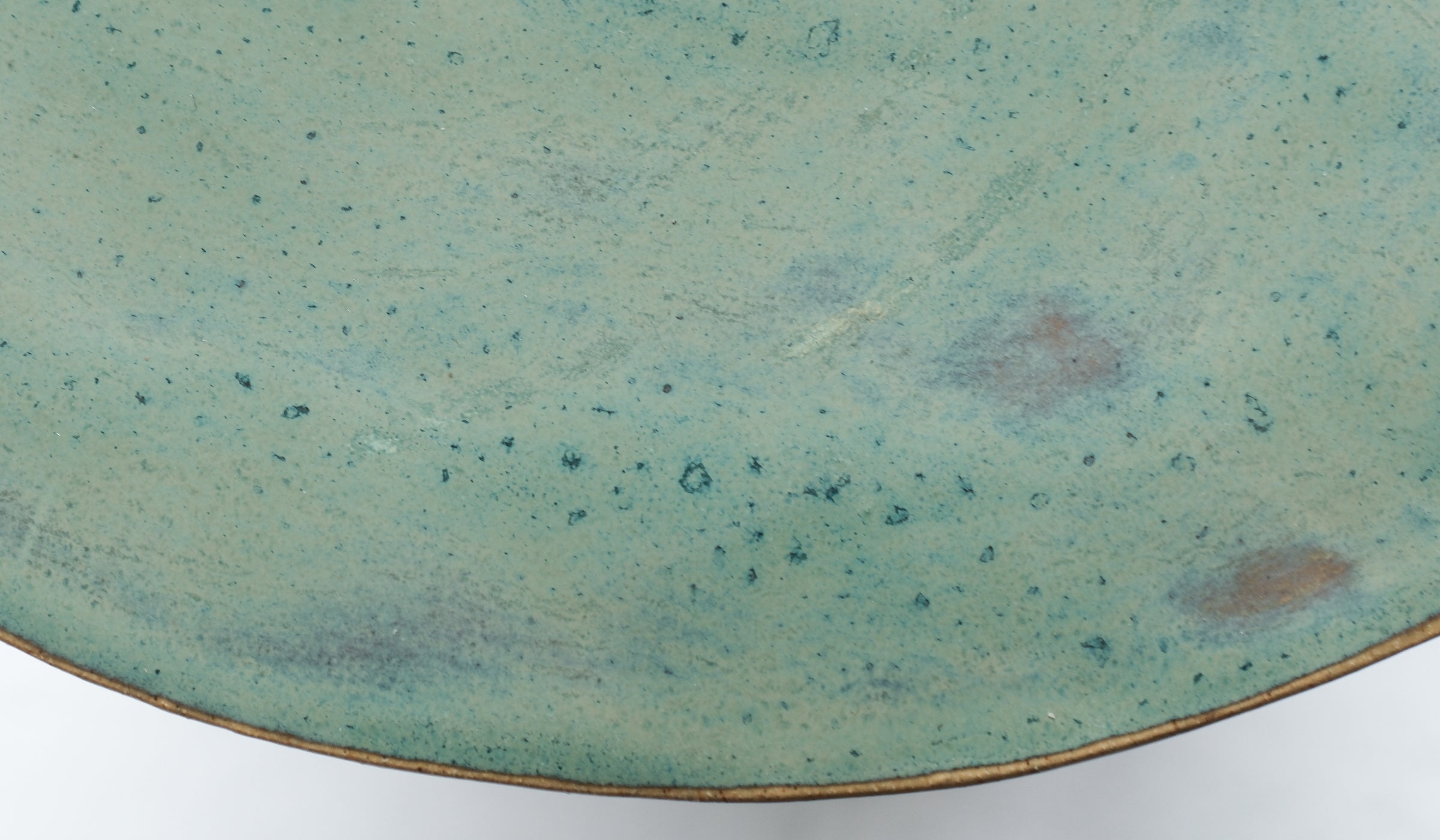 Warm Ceramic Accent Side Table