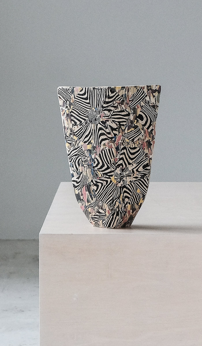 Soft Ceramic Compact Decorative Vessel