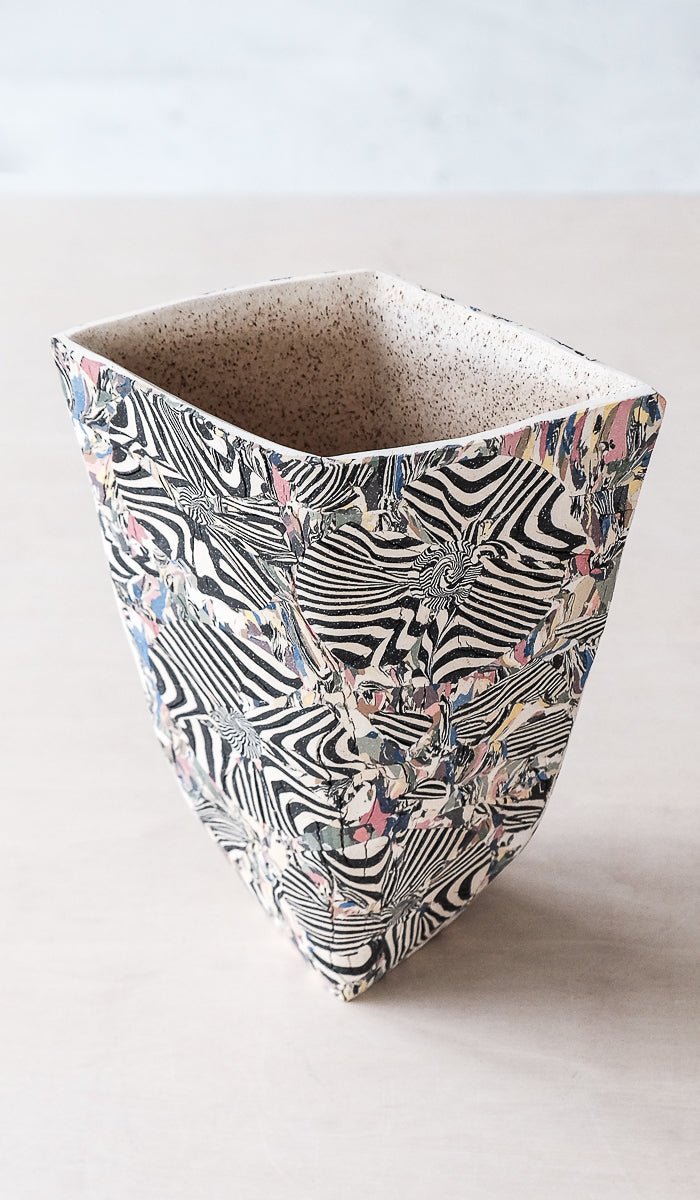 Soft Ceramic Compact Decorative Vessel