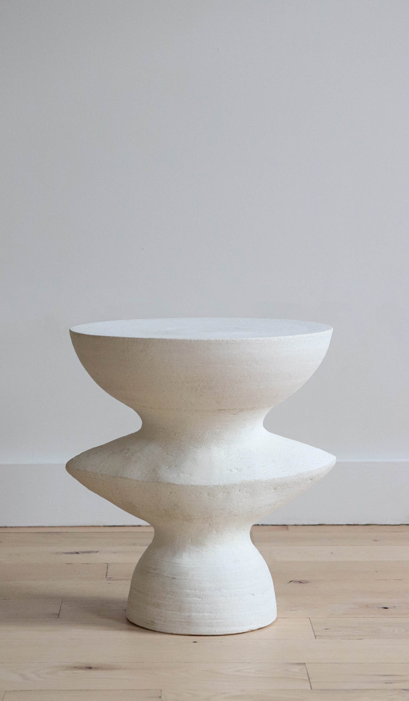 Soft Ceramic Accent Side Table