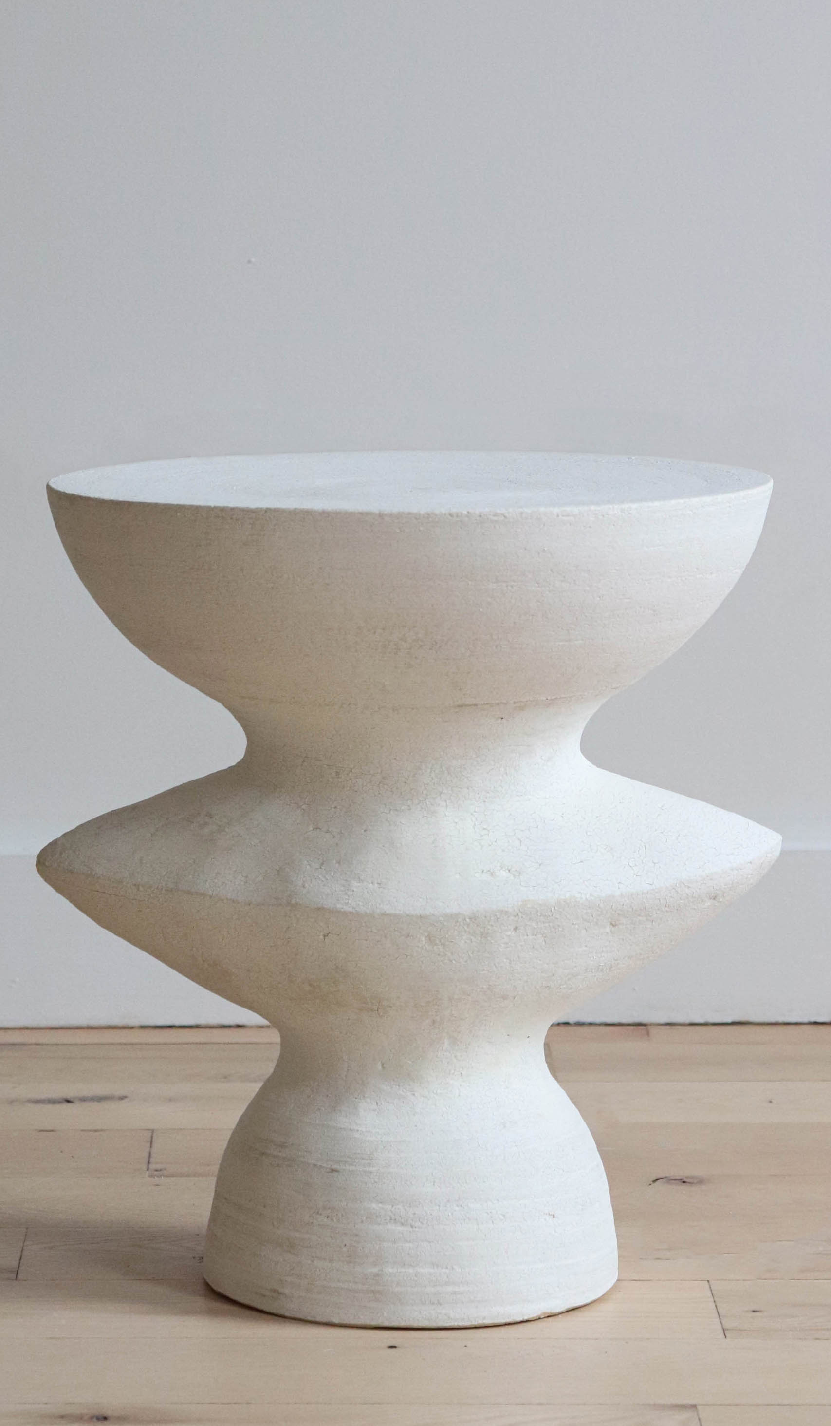 Soft Ceramic Accent Side Table