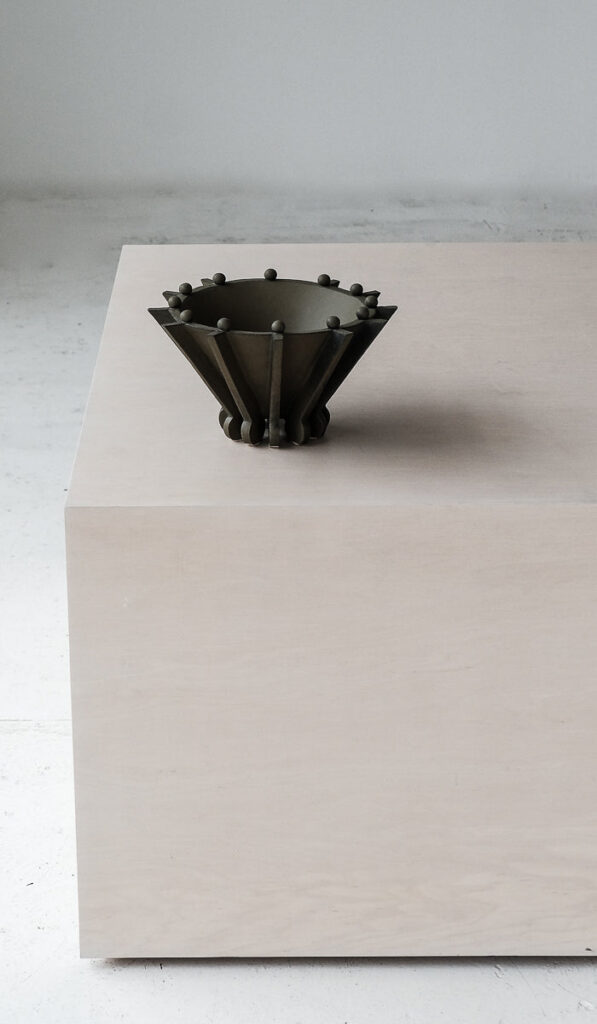 Organic Ceramic Compact Decorative Vessel