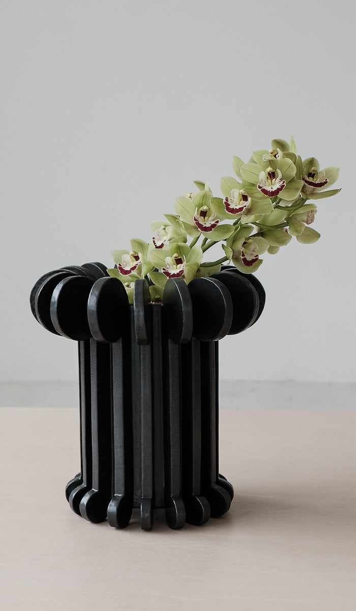 Textured Ceramic Statement Decorative Vessel