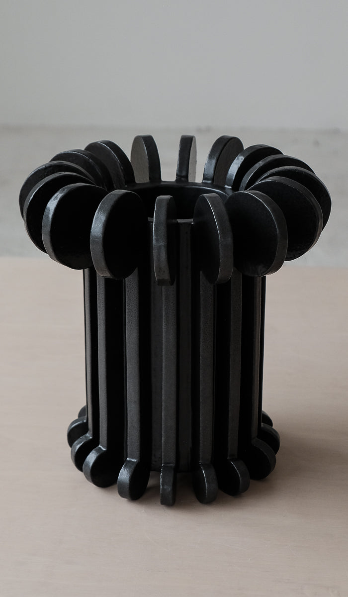 Textured Ceramic Statement Decorative Vessel