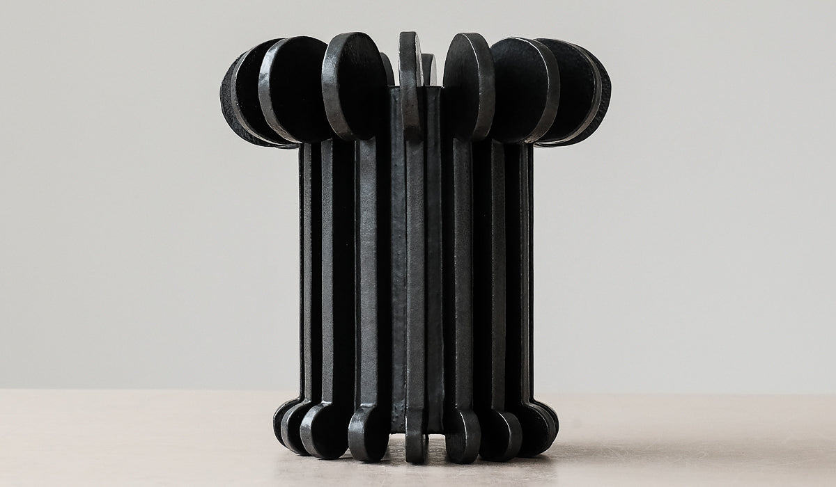 Textured Ceramic Statement Decorative Vessel