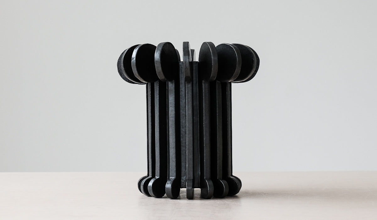 Textured Ceramic Statement Decorative Vessel