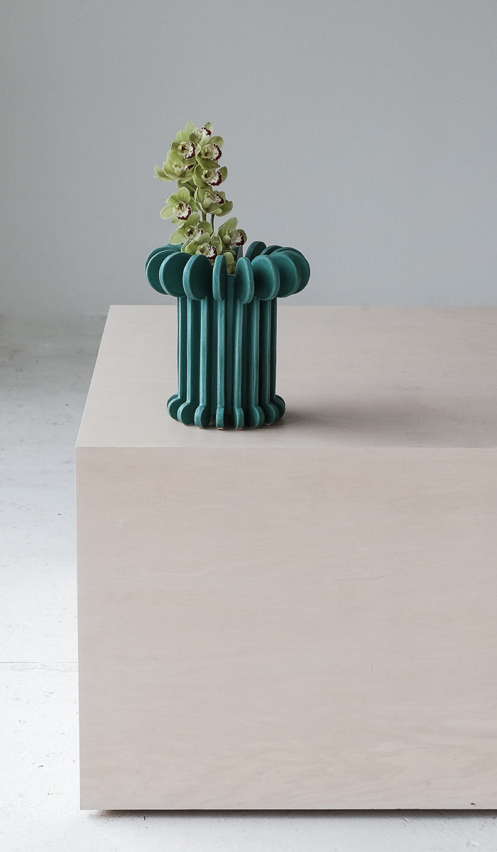Textured Ceramic Statement Decorative Vessel