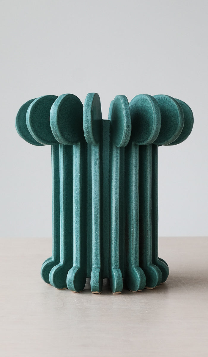 Textured Ceramic Statement Decorative Vessel