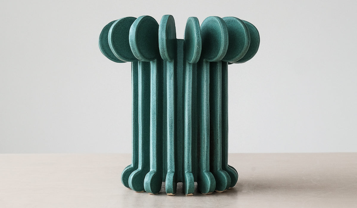 Textured Ceramic Statement Decorative Vessel