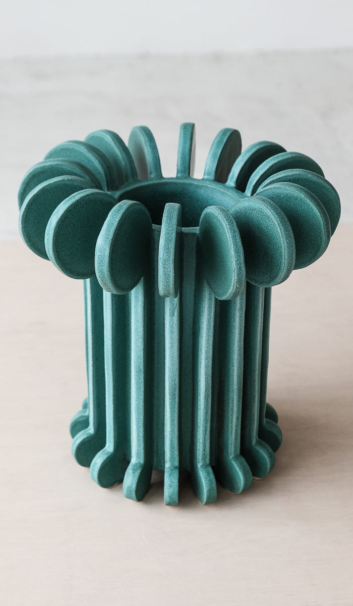 Textured Ceramic Statement Decorative Vessel