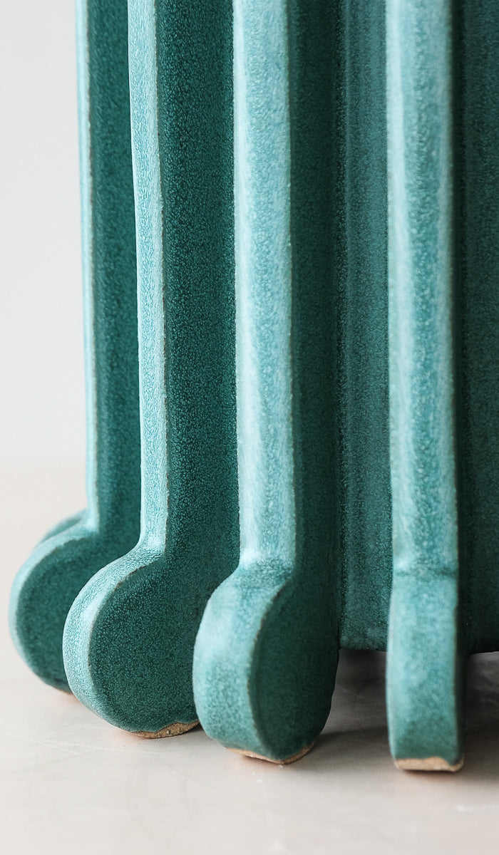 Textured Ceramic Statement Decorative Vessel