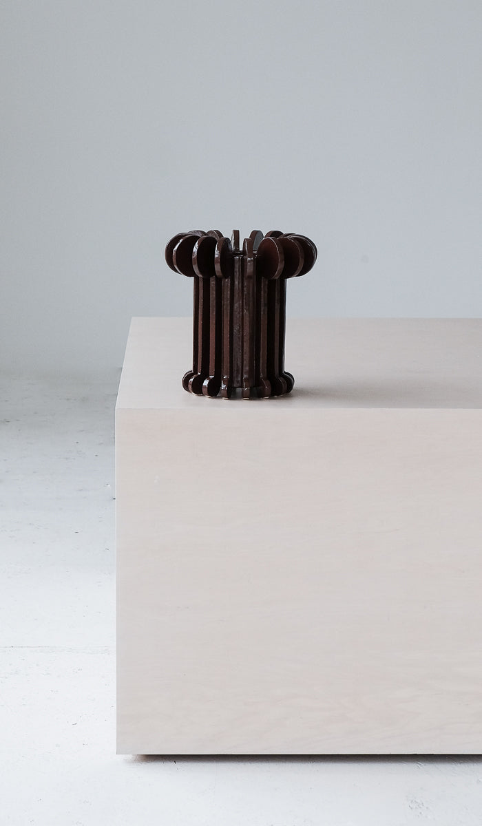 Textured Ceramic Statement Decorative Vessel