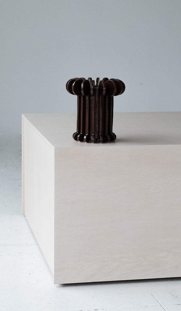 Textured Ceramic Statement Decorative Vessel