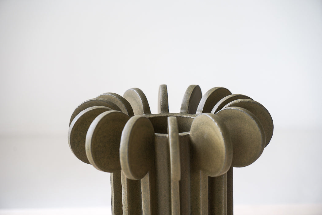 Textured Ceramic Statement Decorative Vessel