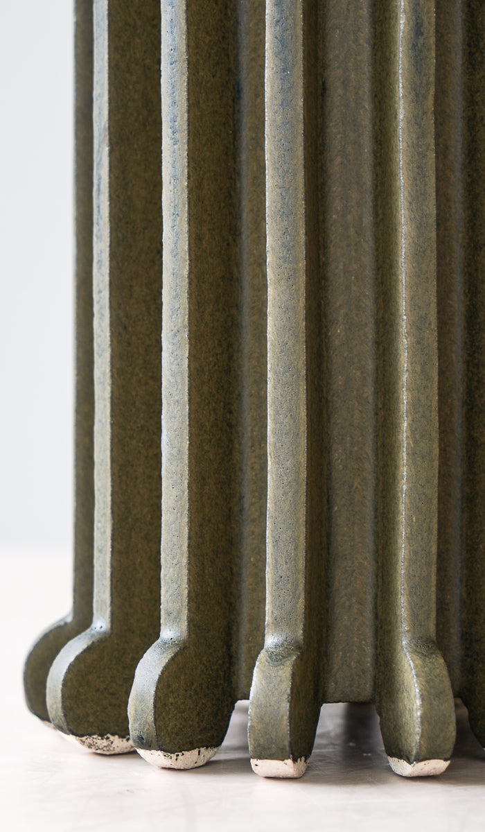 Textured Ceramic Statement Decorative Vessel