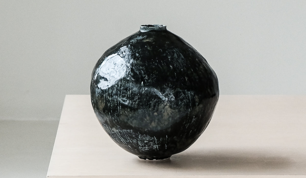 Layered Ceramic Interior Decorative Vessel