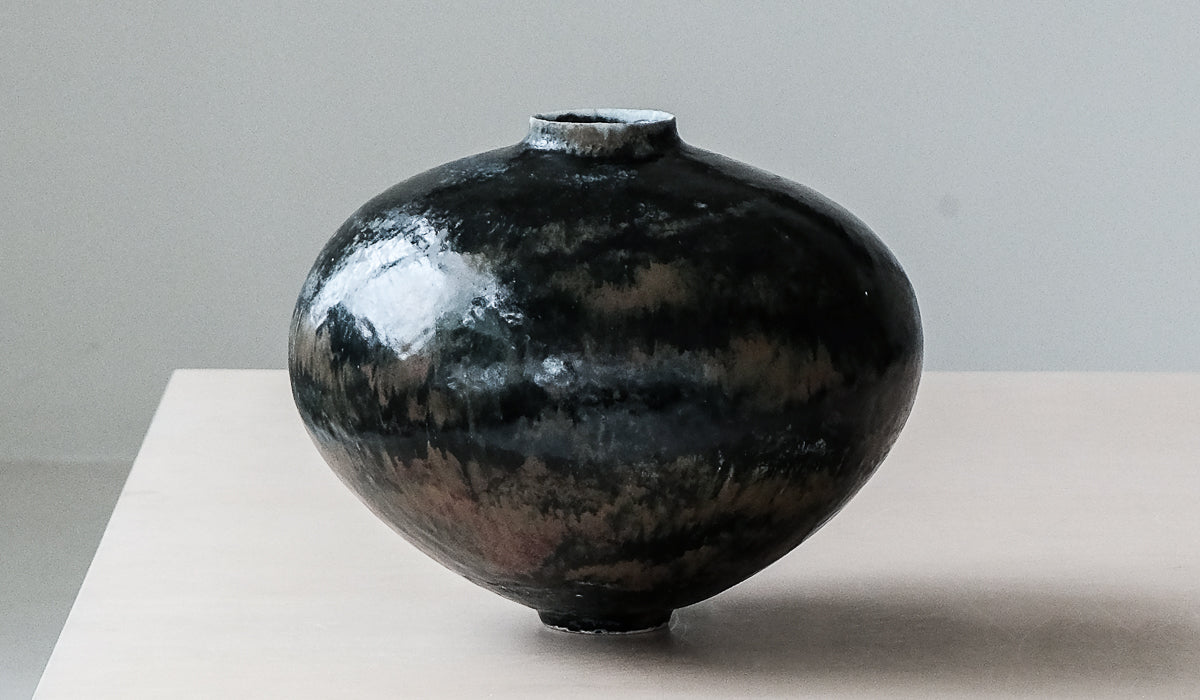 Layered Ceramic Interior Decorative Vessel
