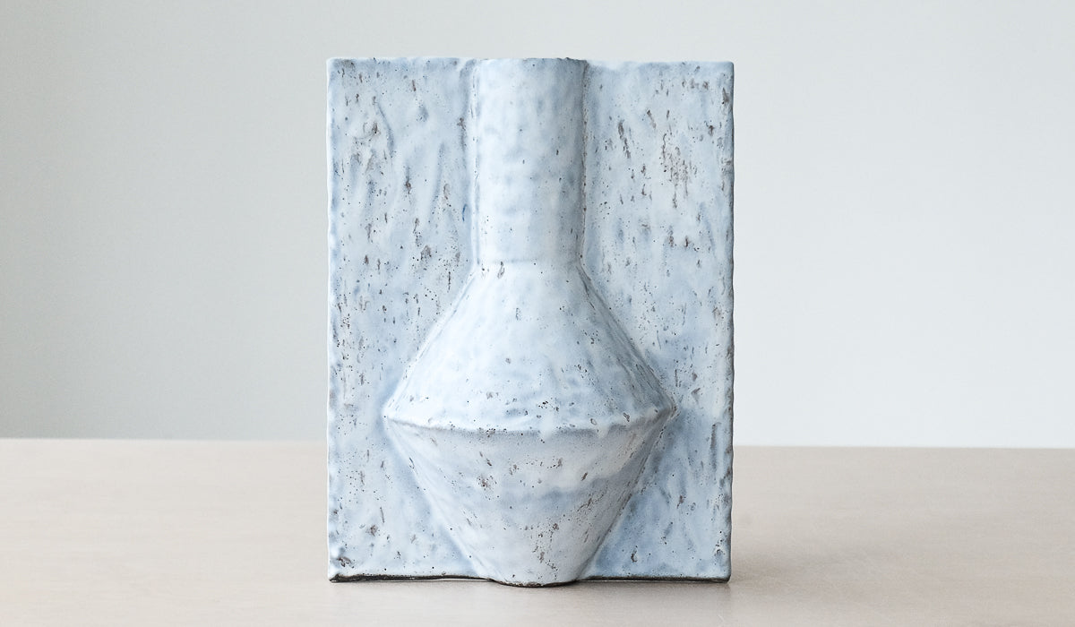 Gray Ceramic Ambient Decorative Vessel