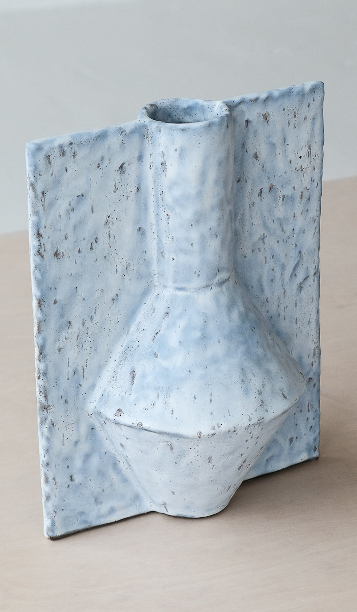 Gray Ceramic Ambient Decorative Vessel