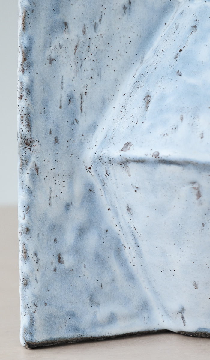 Gray Ceramic Ambient Decorative Vessel