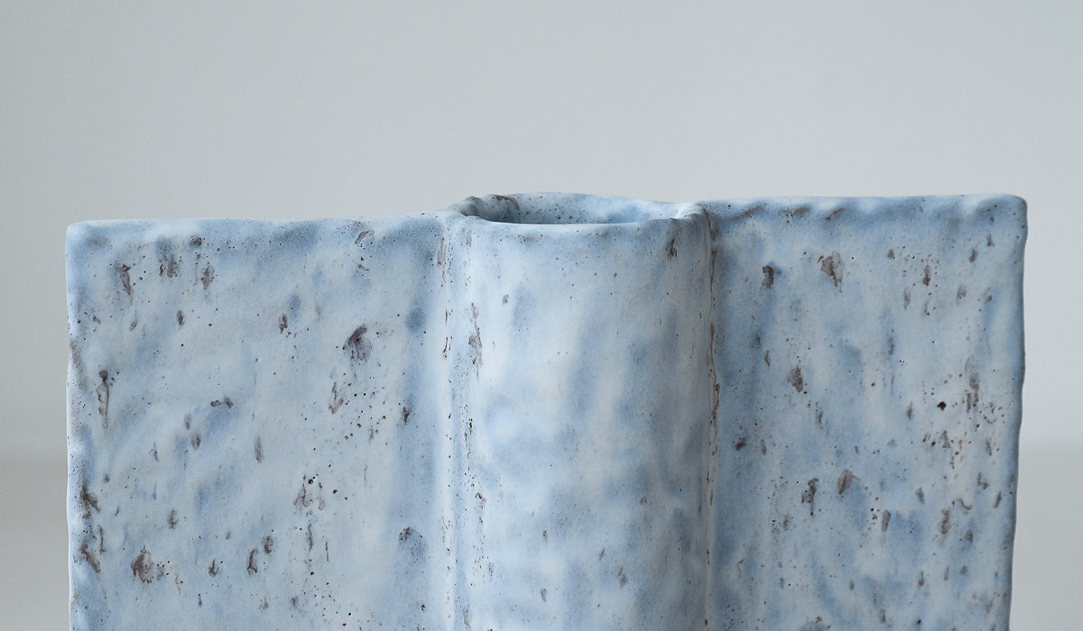 Gray Ceramic Ambient Decorative Vessel