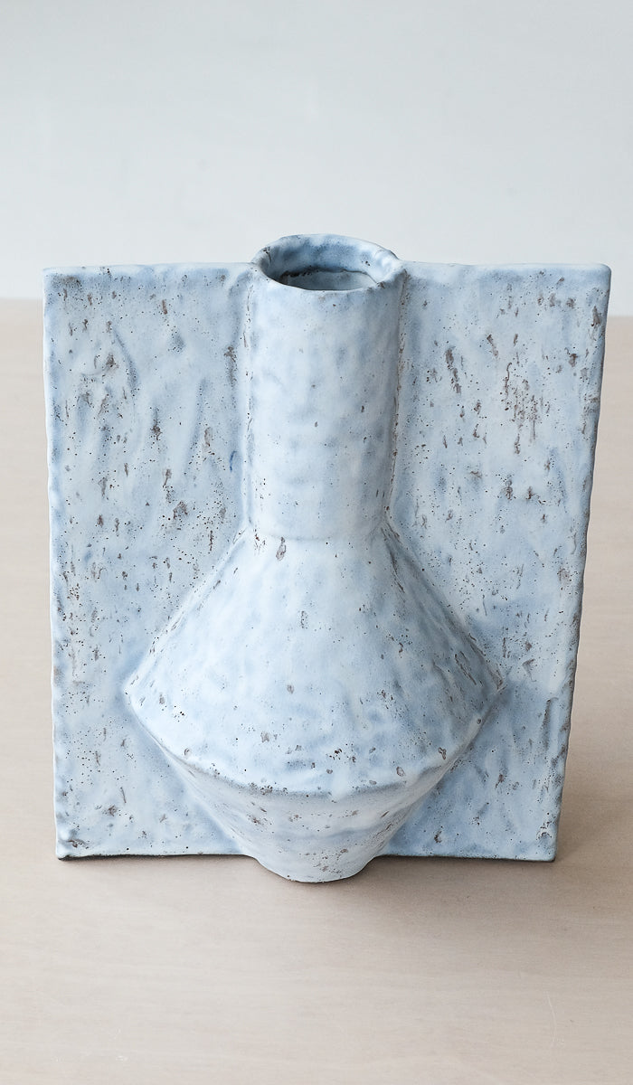 Gray Ceramic Ambient Decorative Vessel