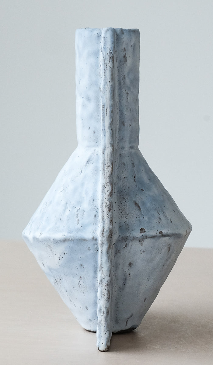 Gray Ceramic Ambient Decorative Vessel