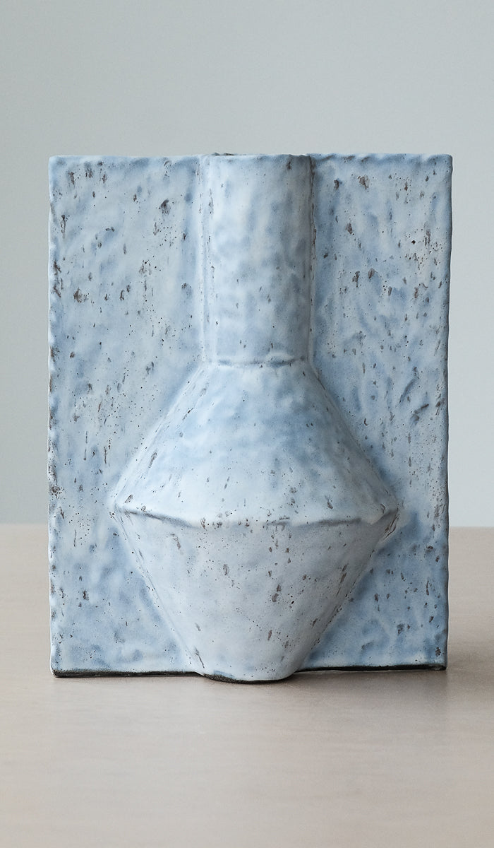 Gray Ceramic Ambient Decorative Vessel