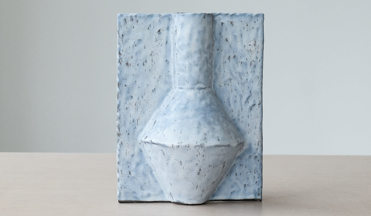 Gray Ceramic Ambient Decorative Vessel