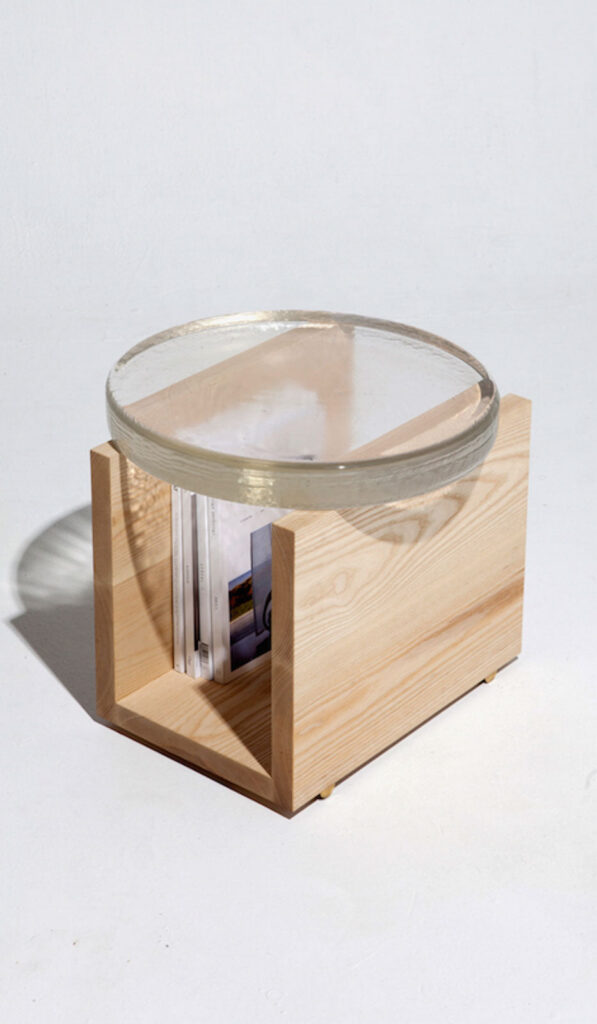Graphic Textured Accent Side Table