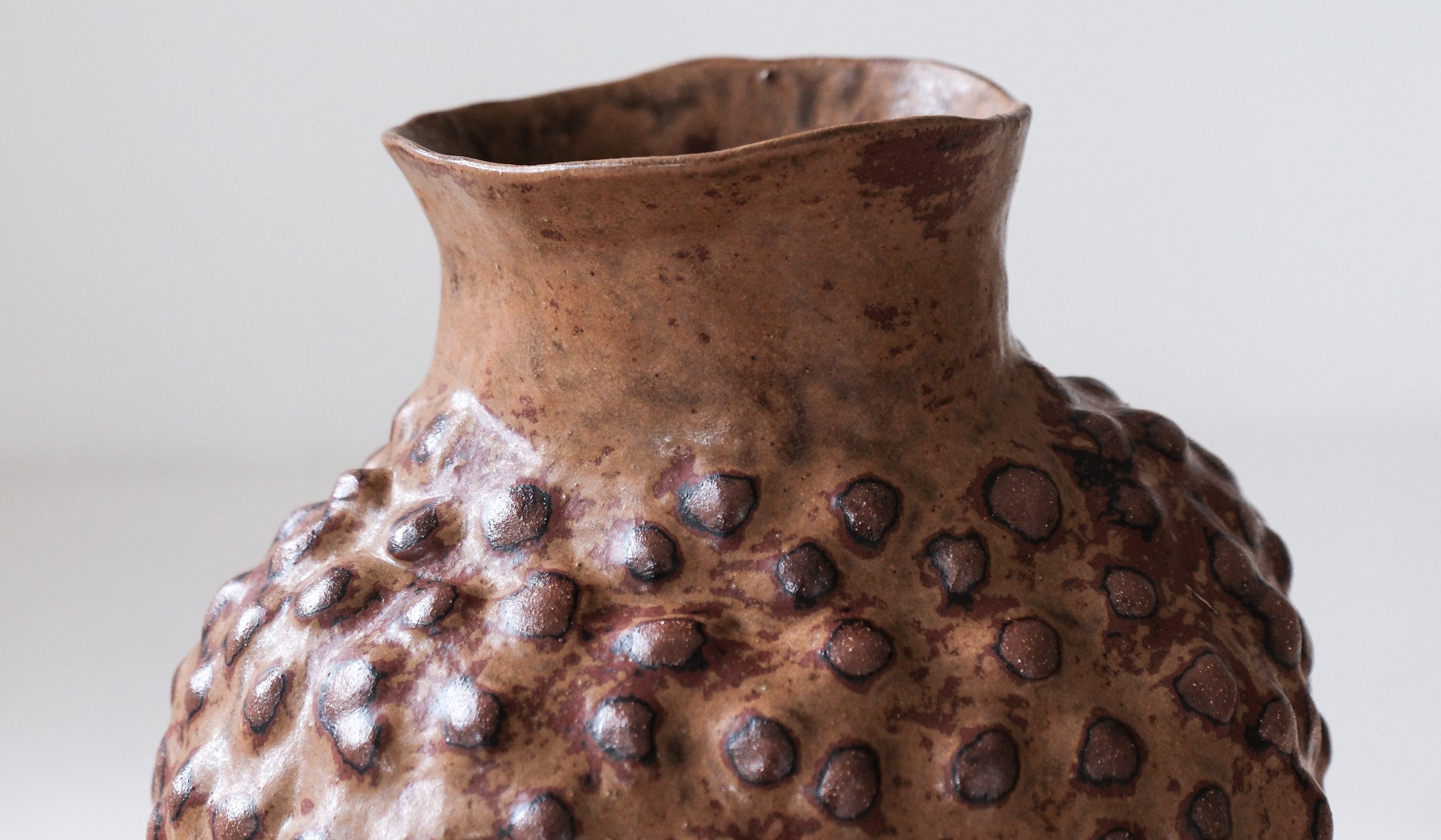 Structured Ceramic Ambient Decorative Vessel